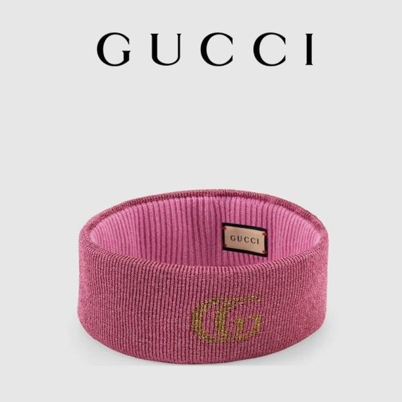 Gucci GG Logo Cashmere Blend Headband - Picture 1 of 10